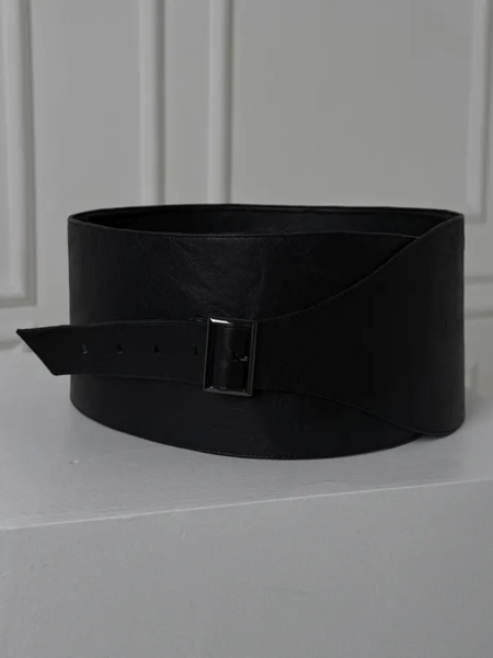 шкіряний аксесуар Україна лімітована колекція asymmetrical waist belt kartnate